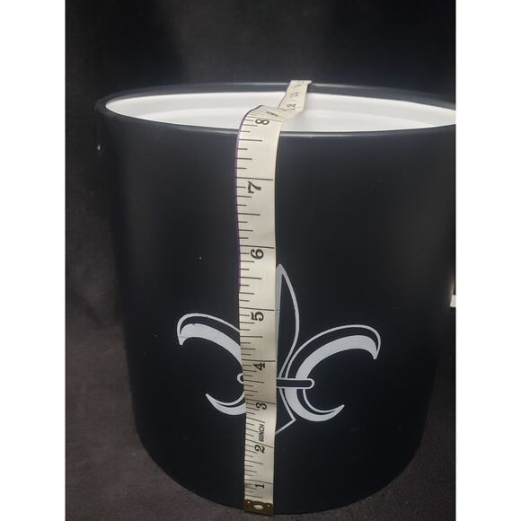 Kraftware Collection Fleur De Lis Black Pastime Ice Bucket Social Club Wine Plug - Picture 9 of 9